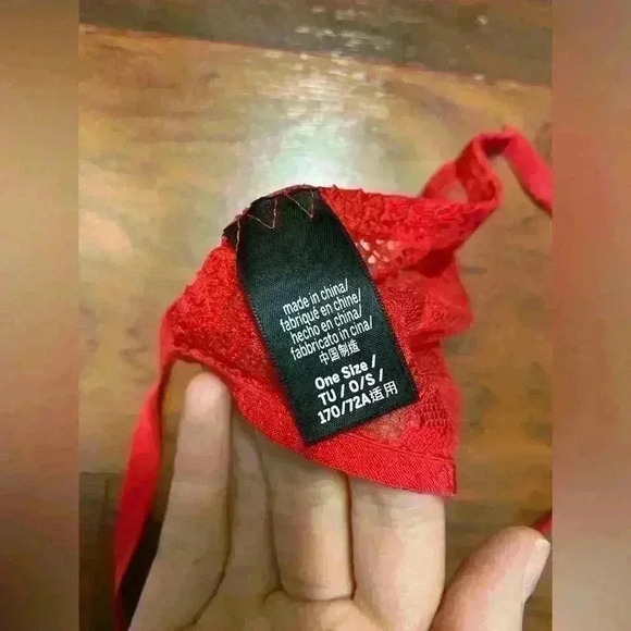 Very sexy 32C red lace baby doll w/ MATCHY panty - Picture 7 of 7